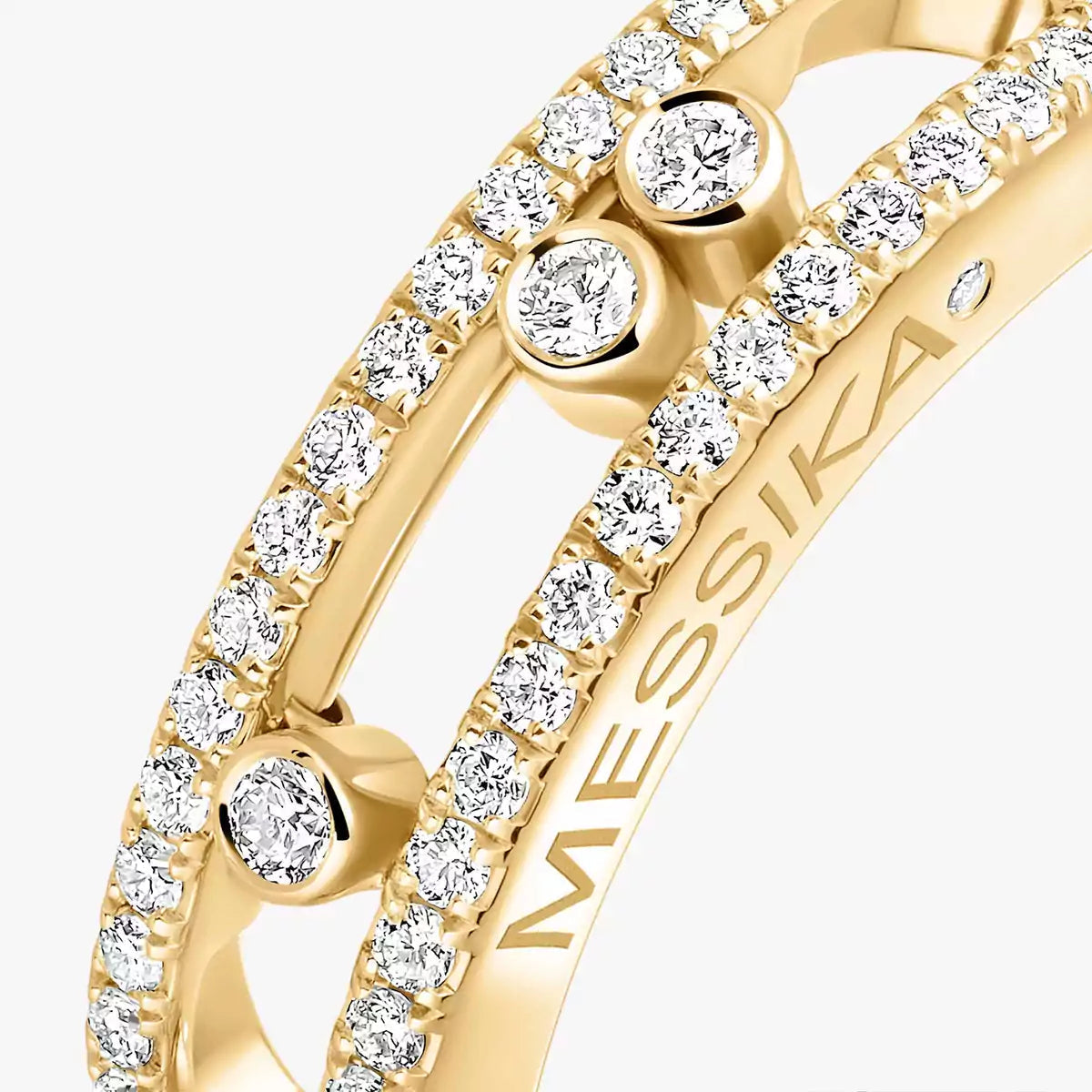 [Elite] Baby Move Gold Diamond Pave_ Ring