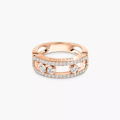 [Elite] Move Gold Diamond Pave_ Ring