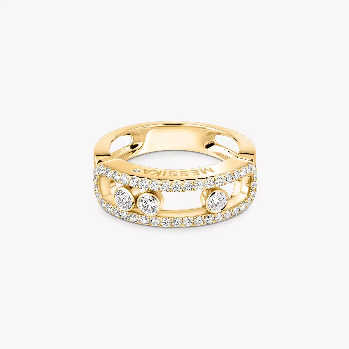 [Elite] Move Gold Diamond Pave_ Ring