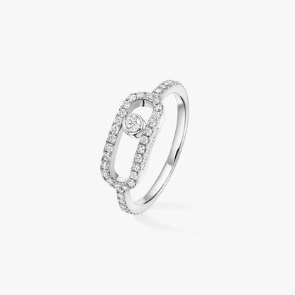 [Elite]Move Uno Diamond Ring in Gold