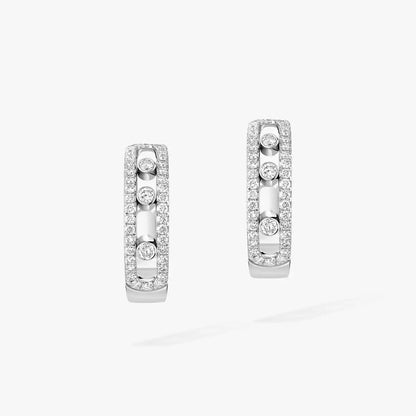 [Elite]Diamond Pave_ Hoop Earrings Move