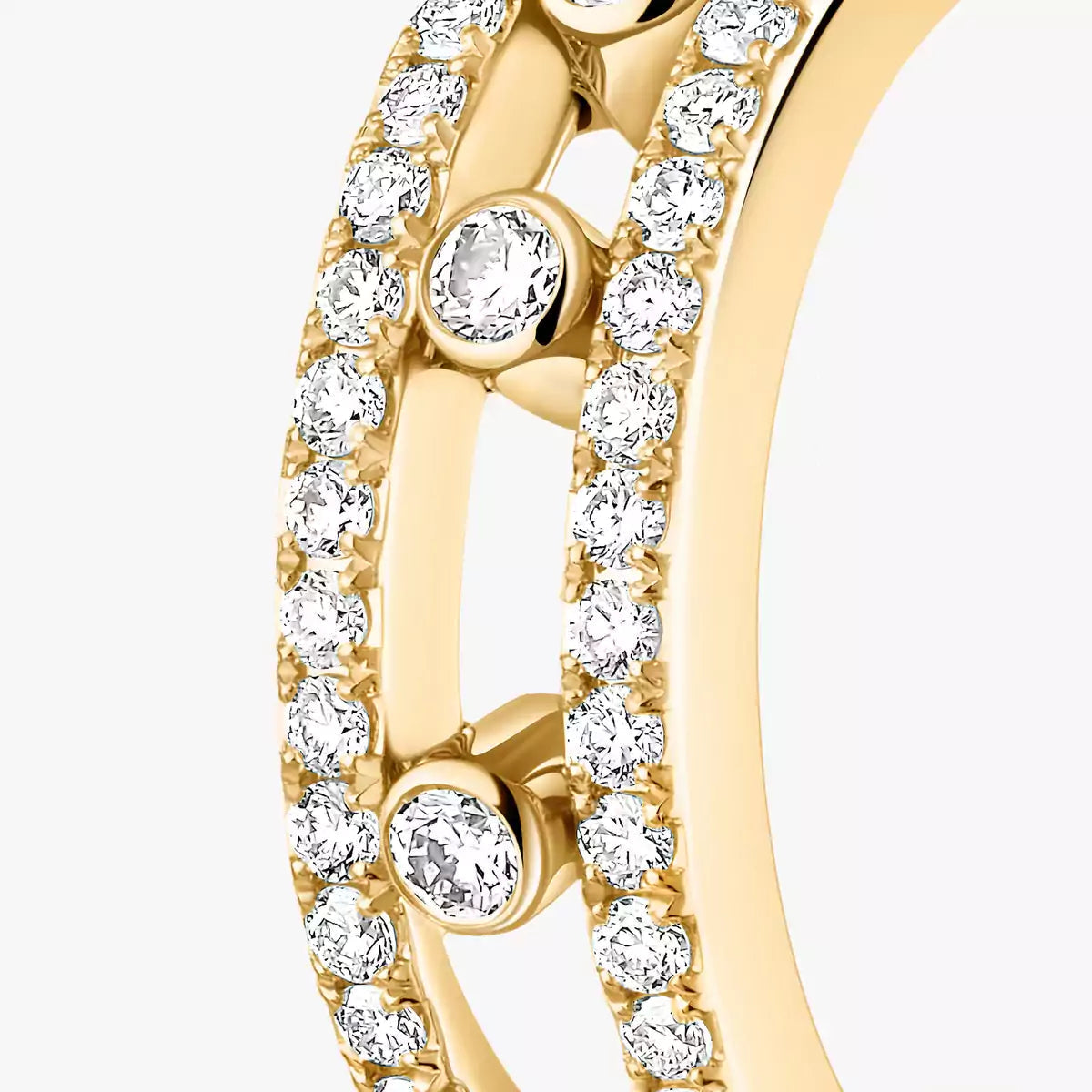 [Elite]Diamond Pave_ Hoop Earrings Move