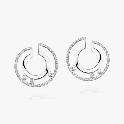 [Elite]Move Romane Small Diamond Hoop Earrings
