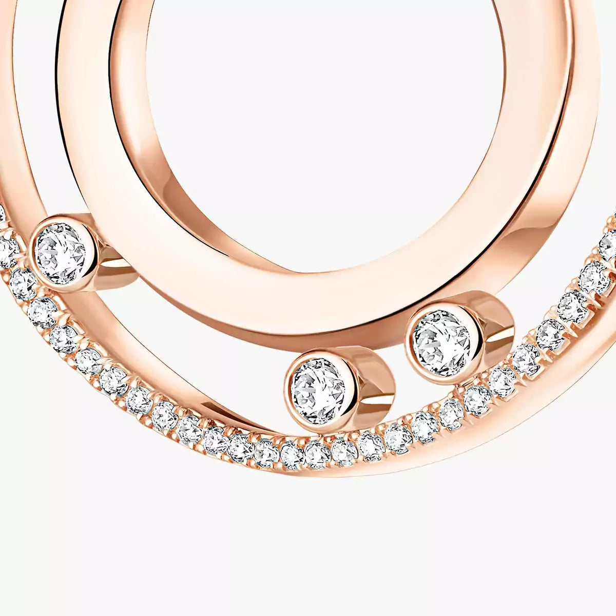 [Elite]Move Romane Small Diamond Hoop Earrings