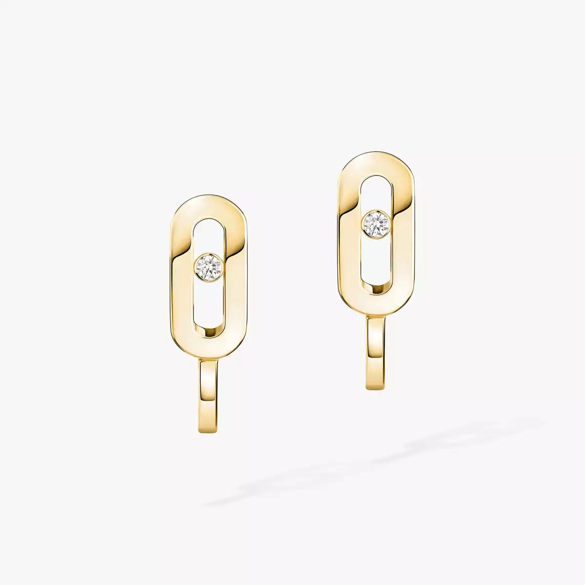 [Elite]Diamond Mini Hoop Earrings Move Classique