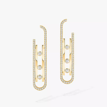 [Elite]Diamond Pendant Earrings Move 10Th
