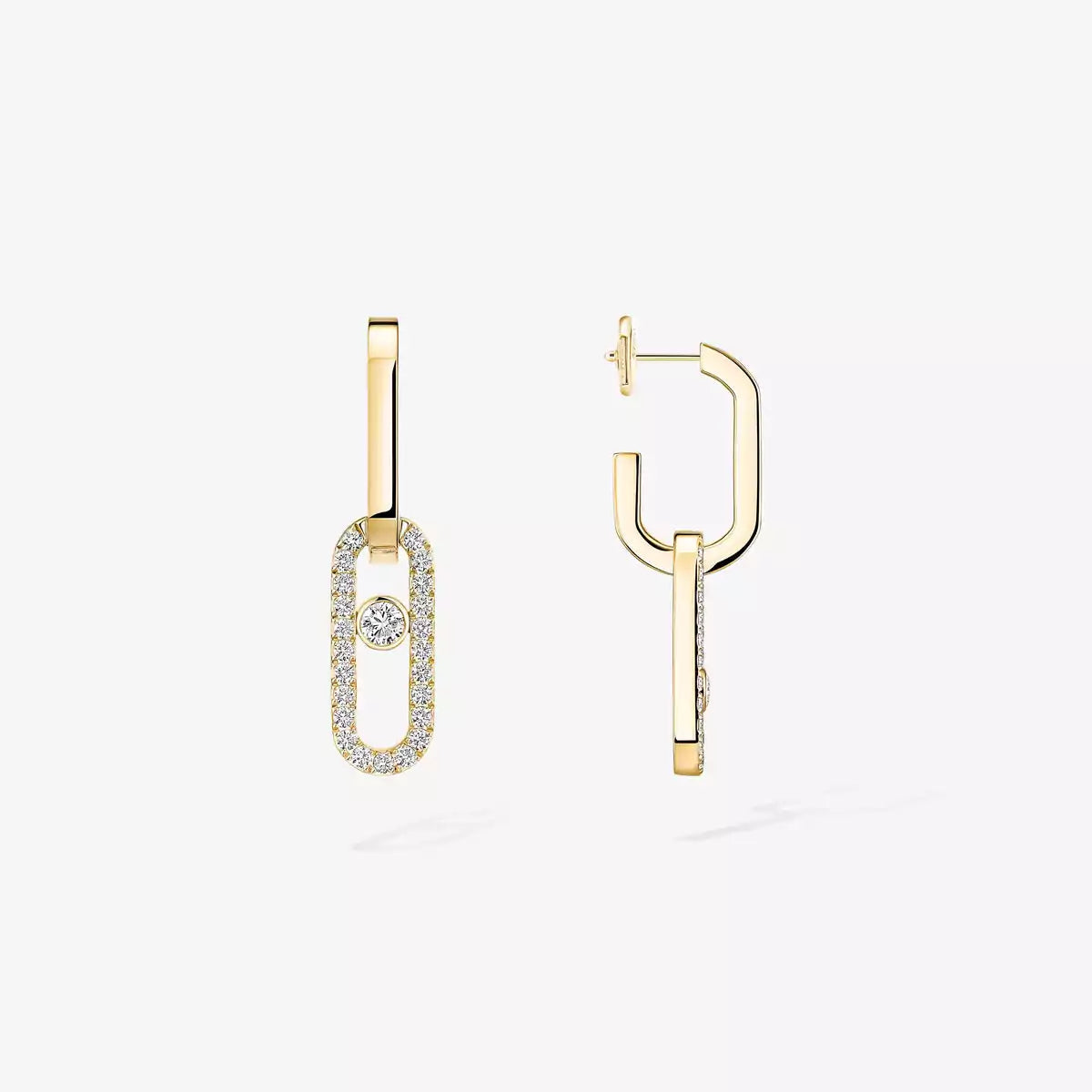 [Elite]Move Link Diamond Earrings