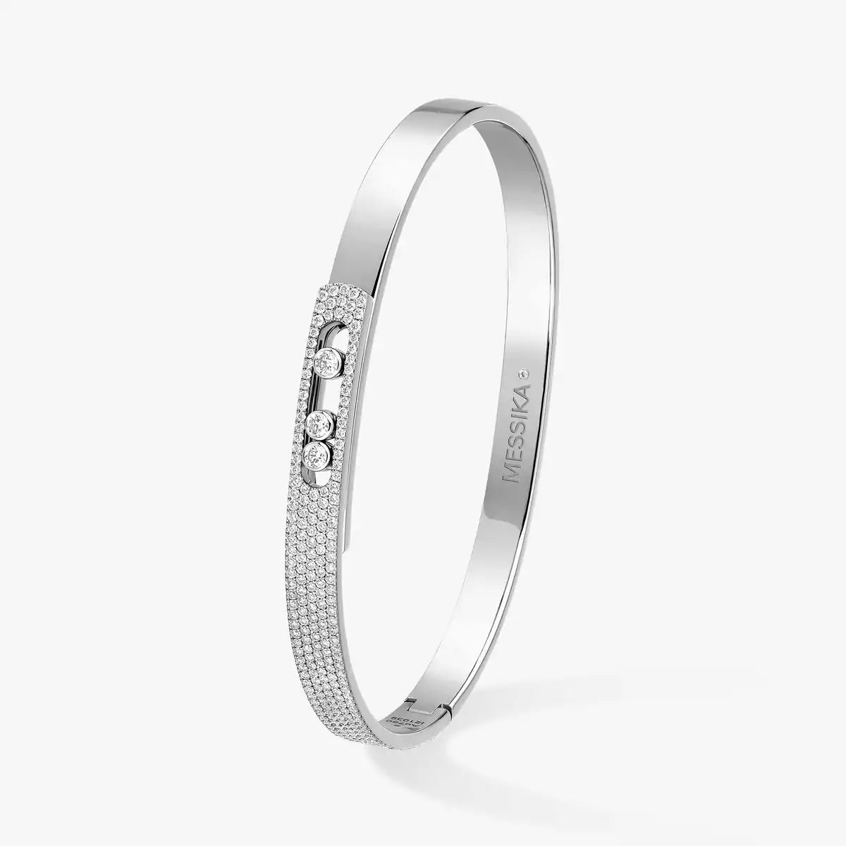 [Elite]Move Noa Rose Gold Pavé Diamond Bangle Bracelet
