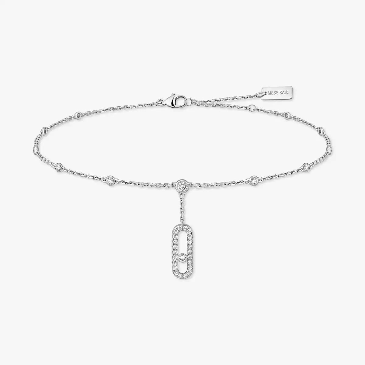 [Elite] Move Uno pavé ankle bracelet