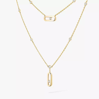 [Elite] Move Uno Diamond Necklace