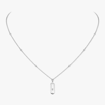 [Elite] Move Uno Gold Diamond Long Necklace