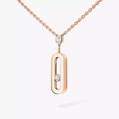 [Elite] Move Uno Gold Diamond Long Necklace