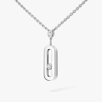 [Elite] Move Uno Gold Diamond Long Necklace