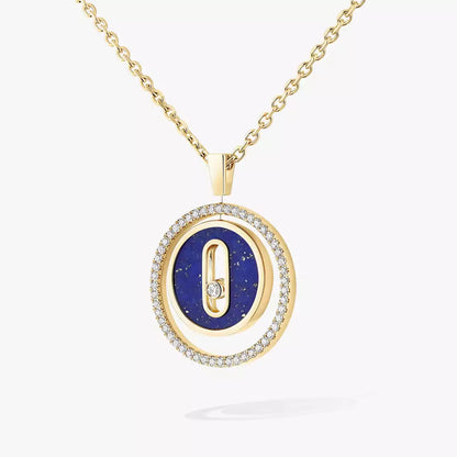 [Elite]Lucky Move Diamond Necklace in Rose Gold and White Mother-of-Pearl