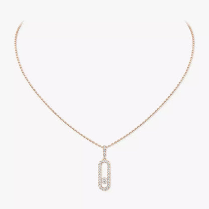 [Elite]Move Uno Diamond Necklace in Rose Gold