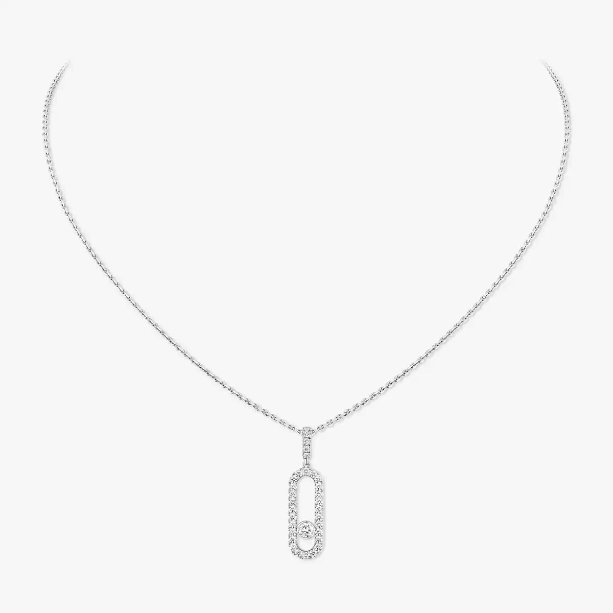 [Elite]Move Uno Diamond Necklace in Rose Gold