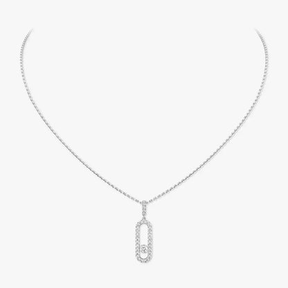 [Elite]Move Uno Diamond Necklace in Rose Gold