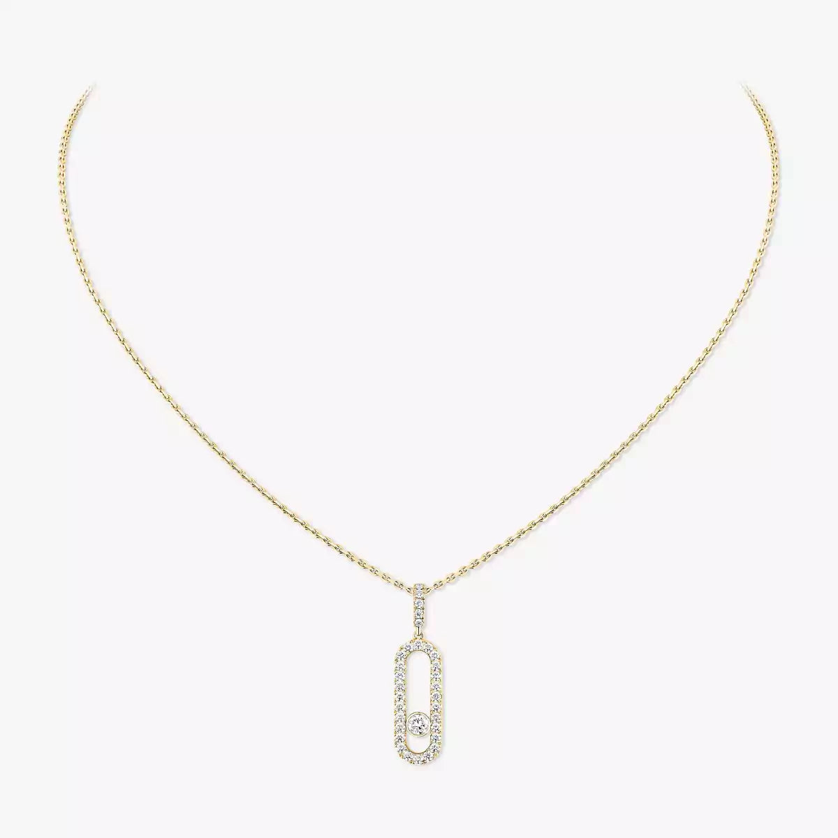 [Elite]Move Uno Diamond Necklace in Rose Gold