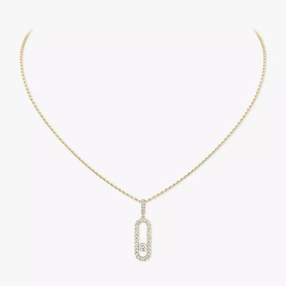 [Elite]Move Uno Diamond Necklace in Rose Gold
