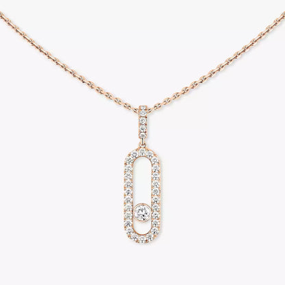 [Elite]Move Uno Diamond Necklace in Rose Gold