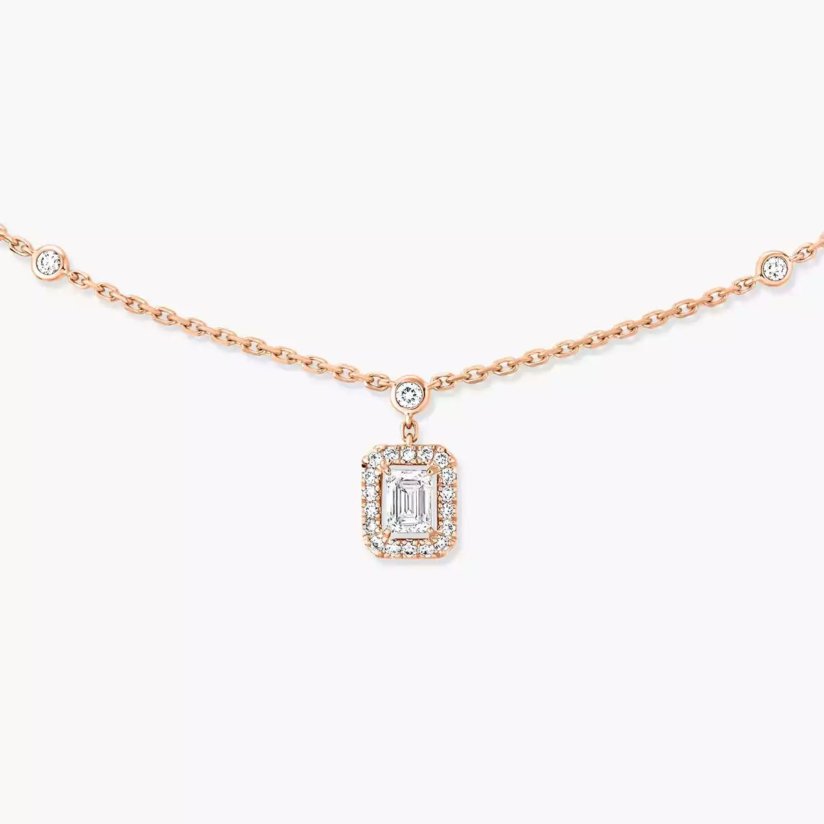 [Elite]My Twin Diamond Necklace in Silver