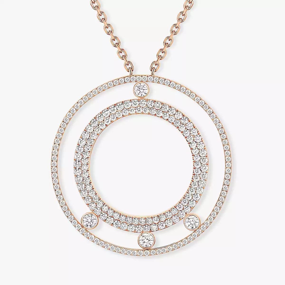[Elite]Move Romane Long Pave_-Set Diamond Necklace