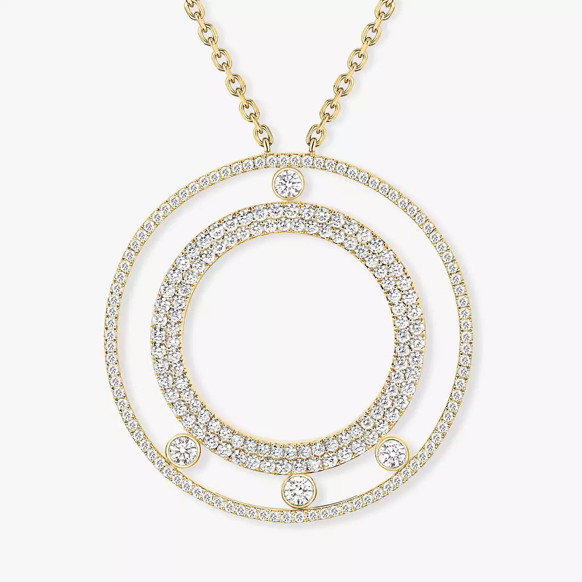 [Elite]Move Romane Long Pave_-Set Diamond Necklace