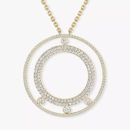 [Elite]Move Romane Long Pave_-Set Diamond Necklace