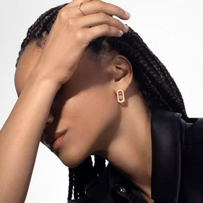 [Elite]So Move Diamond Earrings in Yellow Gold