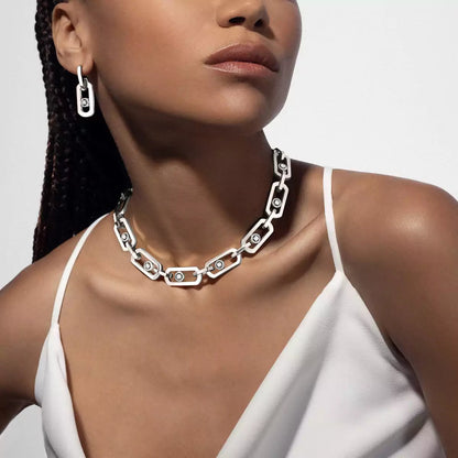 [Elite]So Move XL Diamond Pendant Earrings