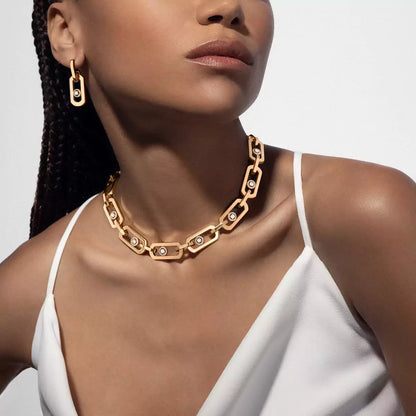 [Elite] So Move XL Diamond Hoop Earring