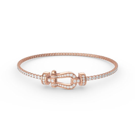 [Elite]FORCE  HORSESHOE  DIAMOND TENNIS BRACELET