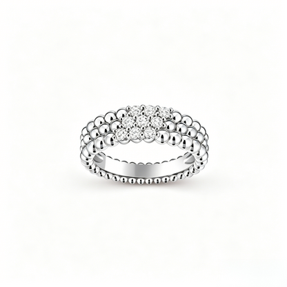 [Elite] THREE-ROW DIAMOND RING