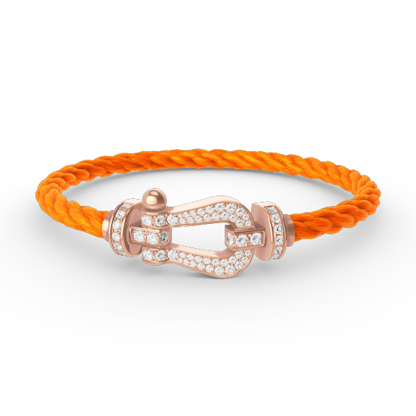 [Elite]FORCE LARGE HORSESHOE FULL DIAMOND BRACELET ROSE GOLD
