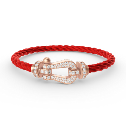 [Elite]FORCE LARGE HORSESHOE FULL DIAMOND BRACELET ROSE GOLD