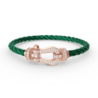 [Elite]FORCE LARGE HORSESHOE FULL DIAMOND BRACELET ROSE GOLD