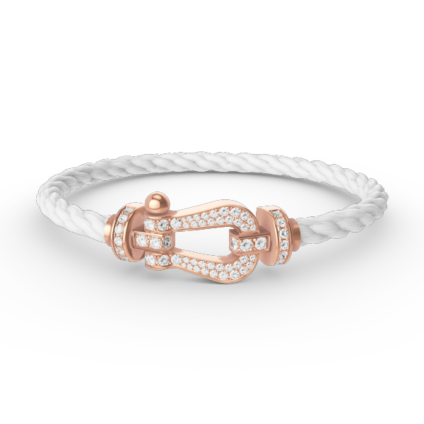 [Elite]FORCE LARGE HORSESHOE FULL DIAMOND BRACELET ROSE GOLD