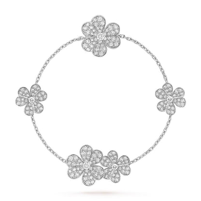 [Elite]FRIVOLE SILVER 5 FLOWERS BRACELET