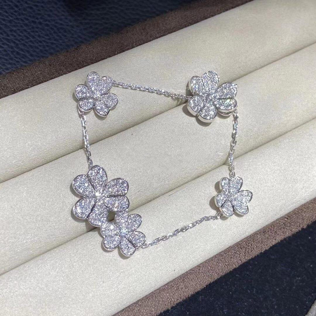 [Elite]FRIVOLE SILVER 5 FLOWERS BRACELET