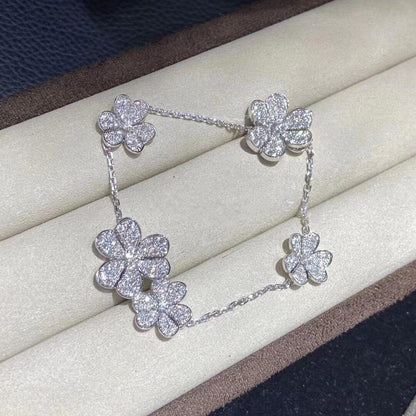 [Elite]FRIVOLE SILVER 5 FLOWERS BRACELET