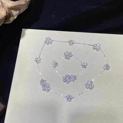 [Elite]FRIVOLE SILVER 5 FLOWERS BRACELET