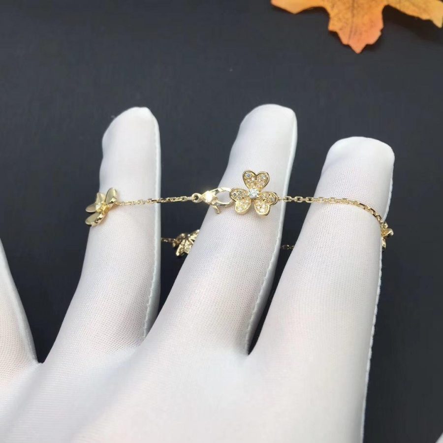 [Elite]FRIVOLE GOLD 5 FLOWERS BRACELET
