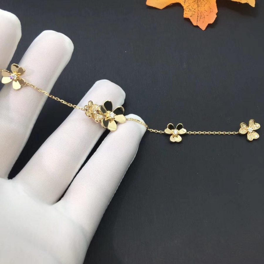 [Elite]FRIVOLE GOLD 5 FLOWERS BRACELET
