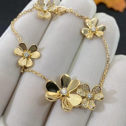 [Elite]FRIVOLE GOLD 5 FLOWERS BRACELET