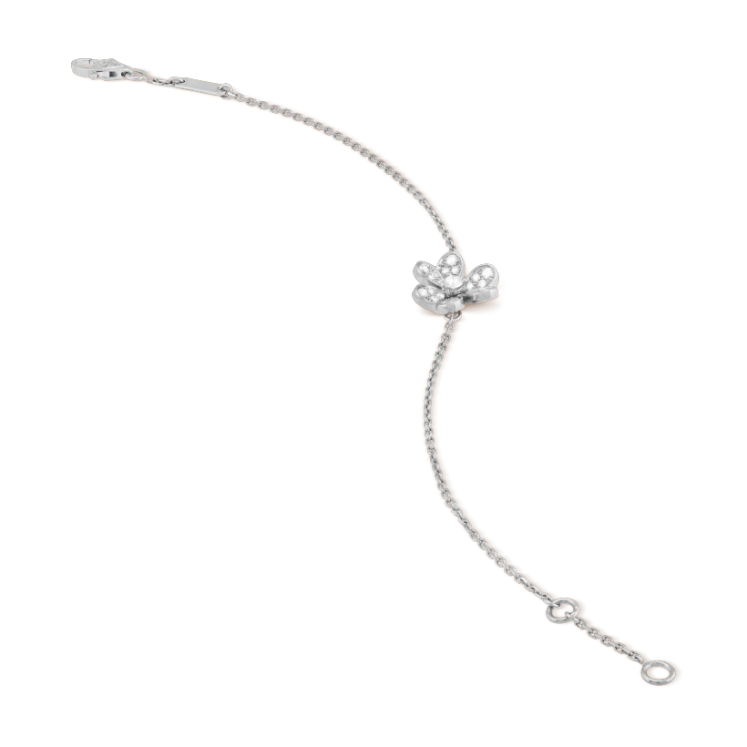 [Elite]FRIVOLE SILVER FLOWER DIAMOND BRACELET