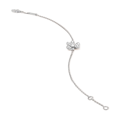 [Elite]FRIVOLE SILVER FLOWER DIAMOND BRACELET