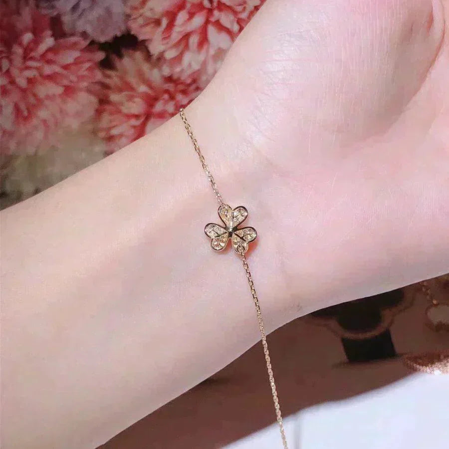 [Elite]FRIVOLE GOLD FLOWER DIAMOND BRACELET