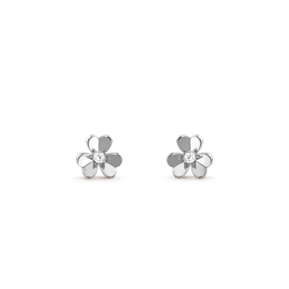 [Elite]FRIVOLE MINI SILVER FLOWER EARRINGS