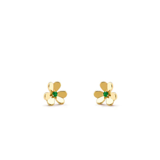 [Elite]FRIVOLE  FLOWER MALACHITE EARRINGS