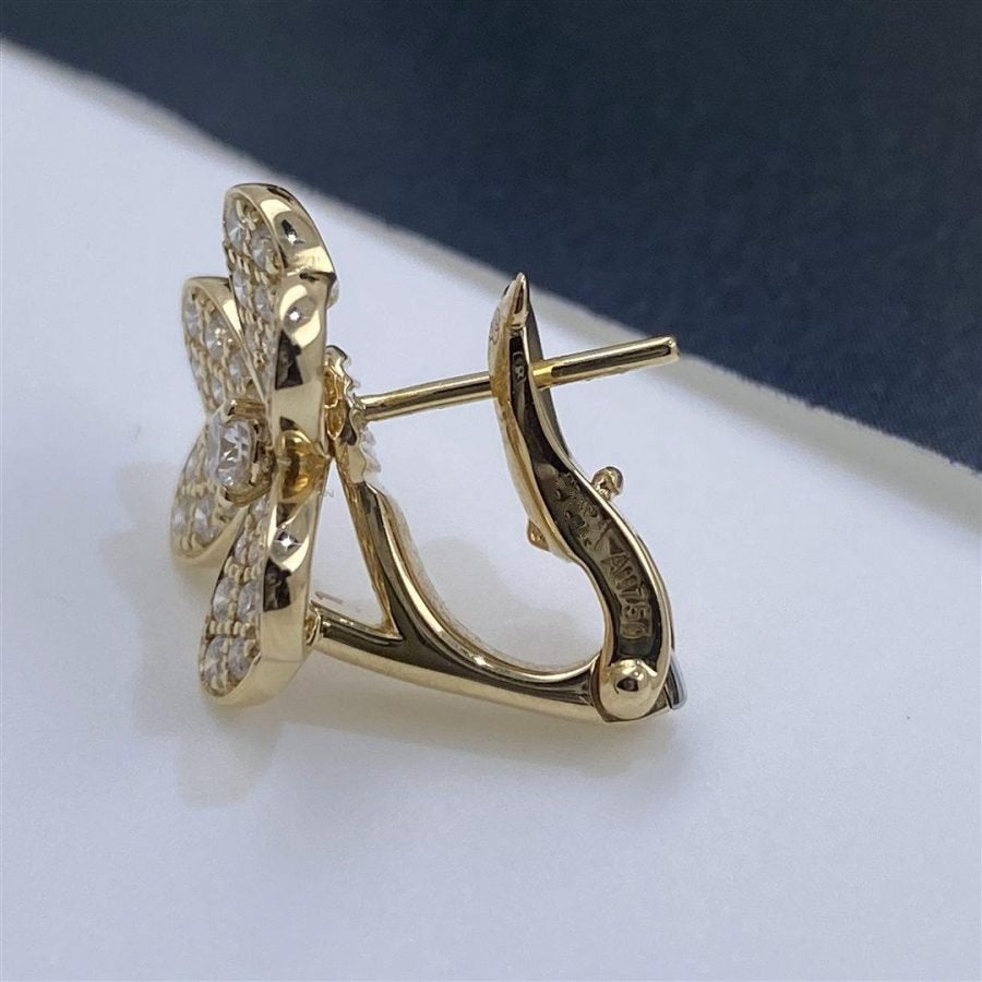 [Elite]FRIVOLE GOLD FLOWER DIAMOND EARRINGS